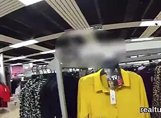 hey that adorable czech shop girl strips pov gets ripped clothes hardcore fucked