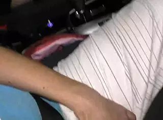 cute 18 year old babe gives monster cock car blowjob public