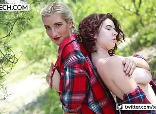 two czech farmers daughters tease massage lesbian games outdoors stripping