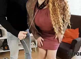 raw need for sex drives tattooed mature tutor into fetish shoe play