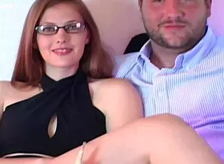 Squirtups redhead glasses amateur couple casting interview squirting introduction