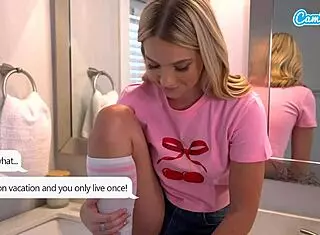 you won't believe this petite blonde taking bbc creampie surprise