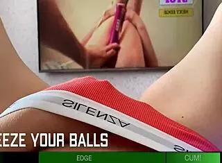 Babe Fights Orgasm in Jerk Off Challenge Contest POV Clit Tease Instructions!