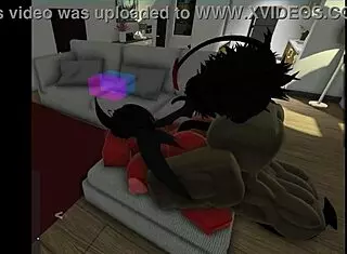 puta diabla takes huge black cock on sofa