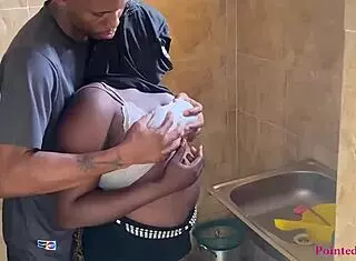 eating her pussy first then chopping food homemade fun