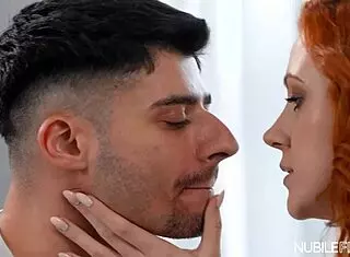 What turns shy petite blonde pornstar cherry candle on deepthroat kissing