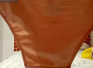 Booty girl teases in tight panties