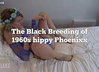 Black Stud Breeds Sexy Blonde Hippy Phoenixx in Intense Creampie Session