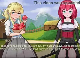 elise's juicy apples bounce in slave lord realms bondage gameplay fantasy