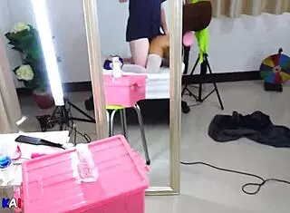 Hot Thai milf moans riding cock bareback begging for cum deep inside