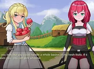 elise's juicy apples bounce in slave lord realms bondage gameplay fantasy