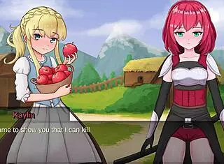 elise's juicy apples bounce in slave lord realms bondage gameplay fantasy