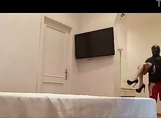 milf in stockings heels, tied up tight ready for your rough pounding?