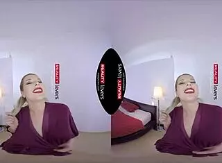 Fishnet Mommy Slut Deepthroats in Reality POV Fuck