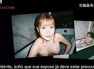 boss fills hot asian hooker's mouth with cum creampie!