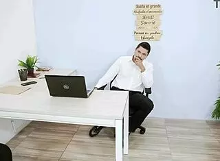 Boss Punishes Incompetent Secretary Roughly