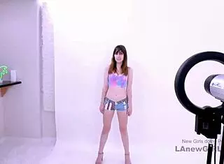 shy model's audition hides naughty fucking urges