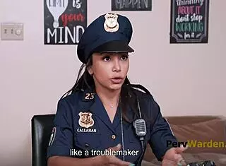 TEACHER PUNISHES COP LADY IN GARAGE TURNING HER INTO WHORE!