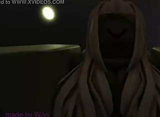 roblox girl bent over doggystyled to big cock creampie