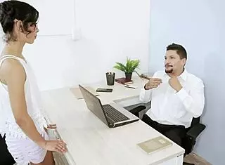 Boss Punishes Incompetent Secretary Roughly