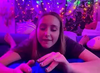 Laney Grey's Late Night Romantic POV Cock Sucking With Brad Newman!