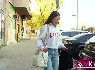 sofia sweet travels asturias to madrid riding cocks outdoors bent over