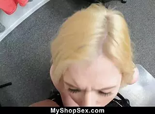 Security Guard Delivers Hardcore Punishment to Bratty Thief Minxx Marley Bent Over Tight Pussy Shop Domination