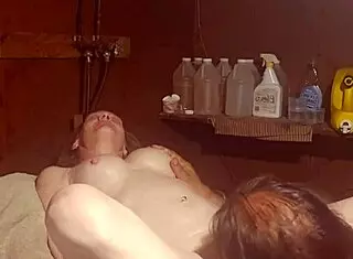 i eat her juicy swollen pussy then fuck on the washing machine