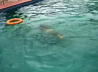 Pool fun ends with oiled curvy bbw bitch pounded to sticky cumshot