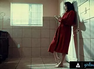 Brunette Fantasizes Scissoring Busty Angela White