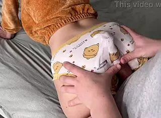 skinny slut roommate begs anal finally gets rough gaping ass fuck rubbing