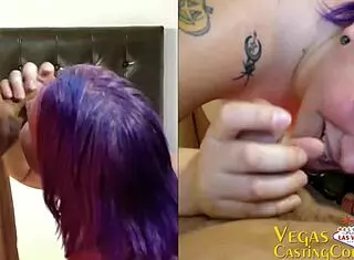 misty mae bbw solos pov masturbates then deepthroats big cock vegas casting