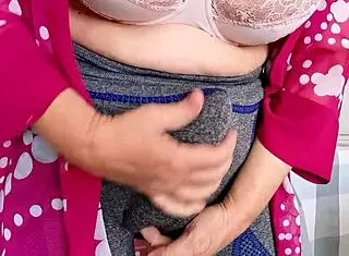 you catch stepmom watching porn but she reveals her shocking futanari milf shemale surprise taboo