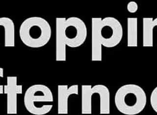 Blonde in leather skirt, upskirt sex in changing room shop?