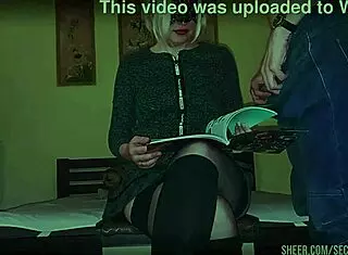 mrs lazinski awards sexy blonde milf teacher ass