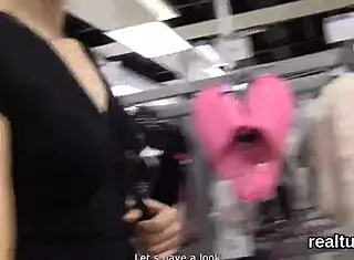 czech nympho teen seduced stripped fucked pov in shop