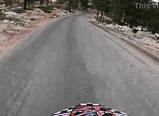 Shaved blonde babe's bubble butt pussy creampied by monster cock pov downhill!