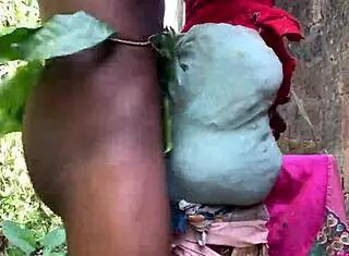 Young chubby black slut stuffed with huge fat cock toys creampie