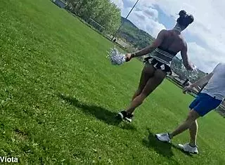 Emotional French Cheerleader's Piss-Soaked Anal DP Heartache