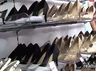 czech nympho teen seduced stripped fucked pov in shop