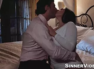 Hot big tits Angela White rides Jay Smooth's thick cock passionately!