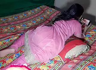 Indian Step Sister Watches Brother's Hindi Fuck Video Closely