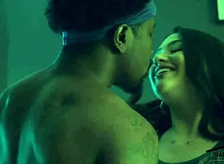 Busty goddess teases clit to orgasm on bbc