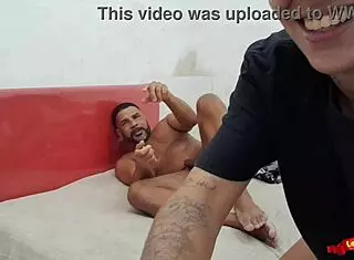 hot sapatão's juicy big pussy takes first rough anal 1on1!