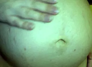 lover pounds my big pregnant belly doggystyle