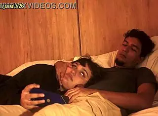 Chubby Argentinian BBW accidentally swallows stepdad cock during movie facial