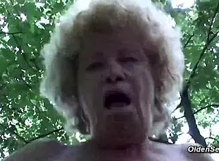 i fucked granny's hairy pussy on forest blind date
