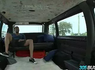 russian babe oxaunna envy blows in public bus for cash