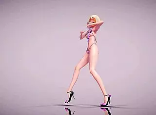 Mmd R18 Apple Pie Dances in Micro Bikini Skirt