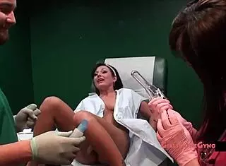 Lola Lynn groped by horny student interns in hospital reup